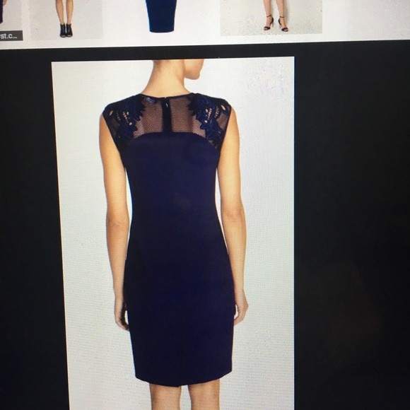 NWT Karen Millen Mesh & lace pencil dress - Picture 2 of 8